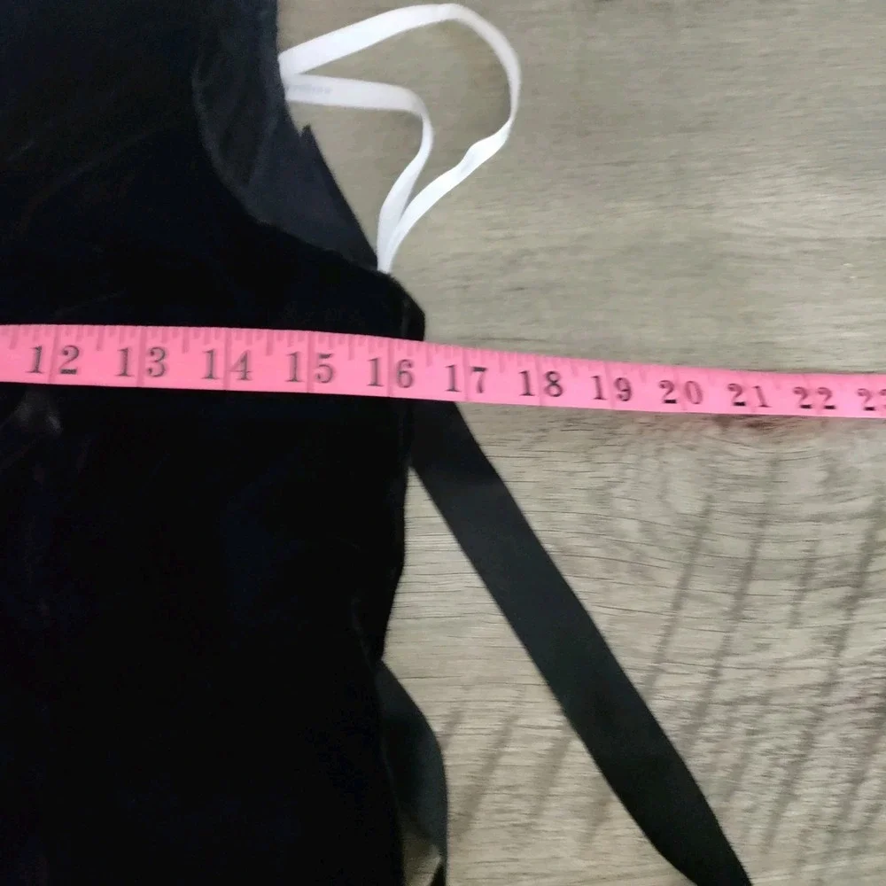 Vintage Dessy Collection Black Tie Waist Tank Size 10 V Back - Picture 4 of 6